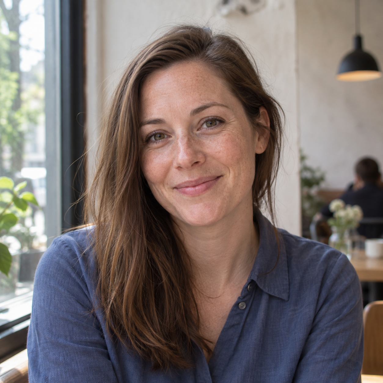 KI-generert illustrasjonsportrett for Marte Lunde